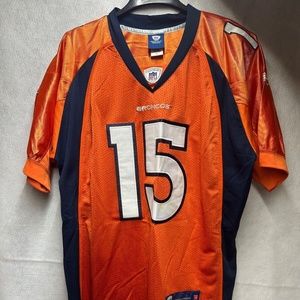 Tim Tebow Denver Broncos jersey size 52 mens orange Reebok stitched sewn